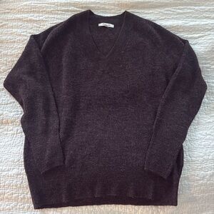 Madewell chocolate brown Alpaca sweater